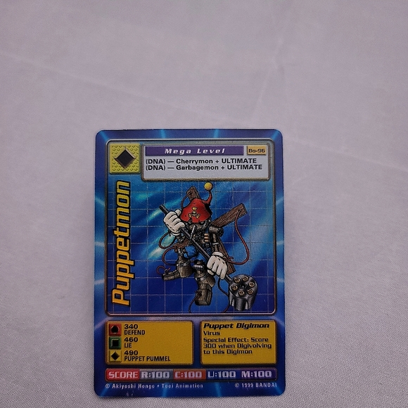 Digimon 1999 Puppetmon Bo-96 Holographic - Picture 1 of 2